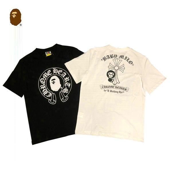 %E5%BE%AE%E4%BF%A1%E5%9B%BE%E7%89%87 20221222150316 10909  - BAPE X Chrome猿人頭聯名克羅心經典字母印花短袖T恤 黑/白#現貨供應