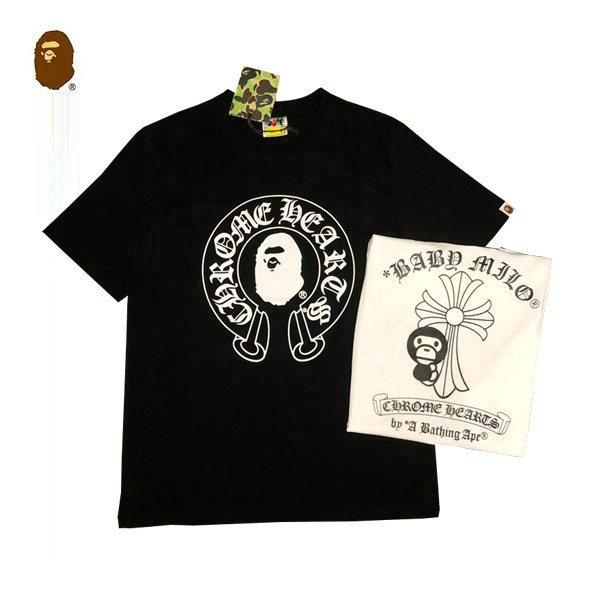 %E5%BE%AE%E4%BF%A1%E5%9B%BE%E7%89%87 20221222150316 109098 11 - BAPE X Chrome猿人頭聯名克羅心經典字母印花短袖T恤 黑/白#現貨供應