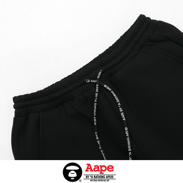 IMG 5499 4.JPG - Aape 迷彩猿人頭經典款印花LOGO休閑褲 純棉衛褲 黑色#好評不斷