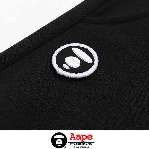 IMG 8328.JPGEFF61 - Aape 猿人頭經典款印花LOGO休閑褲 純棉衛褲 黑色#品質保證