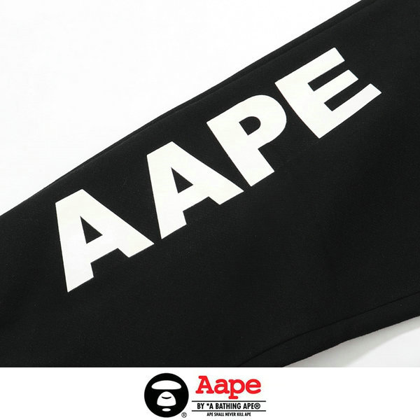 IMG 8333.JPG22125 - Aape 猿人頭經典款印花LOGO休閑褲 純棉衛褲 黑色#品質保證