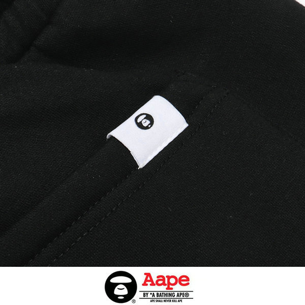 IMG 8337.JPG62092 - Aape 猿人頭經典款印花LOGO休閑褲 純棉衛褲 黑色#特價下殺