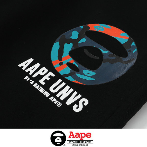 IMG 8499 7.JPG - Aape 迷彩猿人頭經典款印花LOGO休閑褲 純棉衛褲 黑色#限時特價