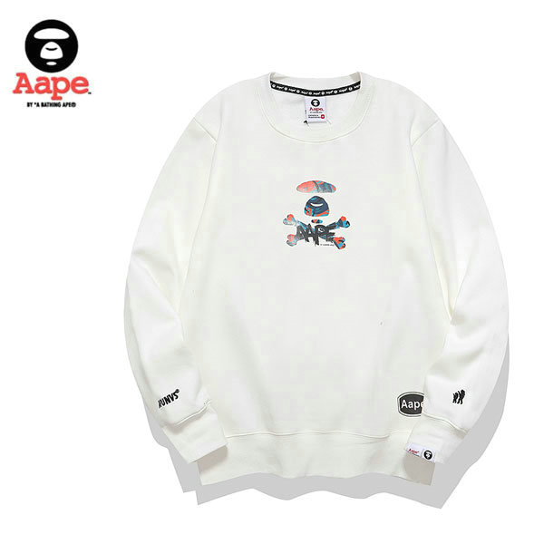 %E9%B1%B7%E9%AD%9A 11 - AAPE 經典迷彩猿顏字母印花衛衣 男女同款 黑/白#全館滿額免運