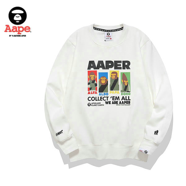 %E9%B1%B7%E9%AD%9A2 3 - AAPE 秋冬季猿人字母印花衛衣 男女同款 黑/白#折扣下殺