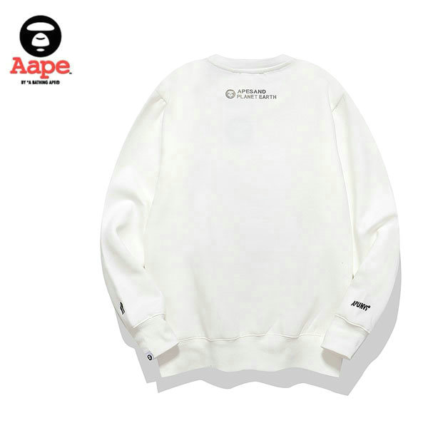 %E9%B1%B7%E9%AD%9A3 - AAPE 經典迷彩猿顏字母印花衛衣 男女同款 黑/白#全館滿額免運