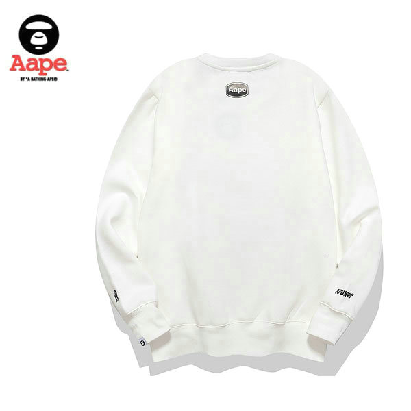 %E9%B1%B7%E9%AD%9A4 1 - AAPE 秋冬季猿人字母印花衛衣 男女同款 黑/白#折扣下殺