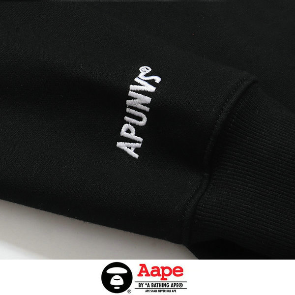 IMG 7151 13.JPG848F5 - AAPE 經典迷彩猿顏字母印花衛衣 男女同款 黑/白#全館滿額免運