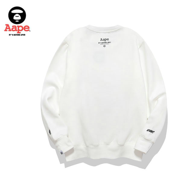 TRE 3 - AAPE 猿顏頭迷彩字母印花衛衣 男女同款 黑/白#彈性柔軟